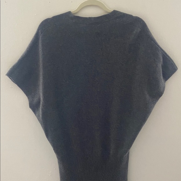 BROCHU WALKER veda dress in Flint Gray Size M Wool Cashmere Blend Midi FVA4352 - Picture 13 of 14